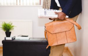 business man with suitcase